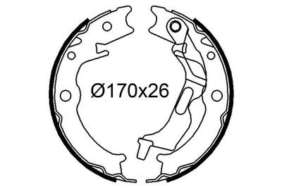 Bremžu loku komplekts VALEO 564246