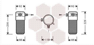 Осушитель, кондиционер VAN WEZEL 8100D021