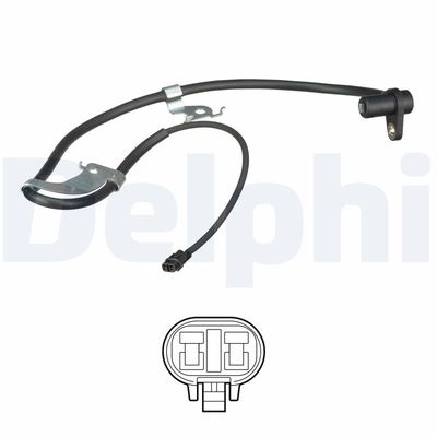 Датчик, частота вращения колеса DELPHI SS20632