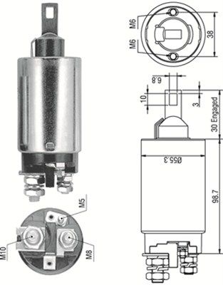 Ievilcējrelejs, Starteris MAGNETI MARELLI 940113050329