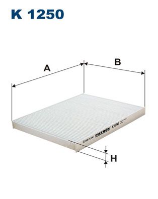 Фильтр, воздух во внутренном пространстве FILTRON K 1250