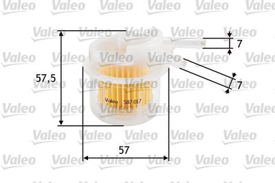 Топливный фильтр VALEO 587017