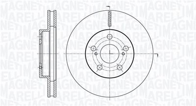Тормозной диск MAGNETI MARELLI 361302040763