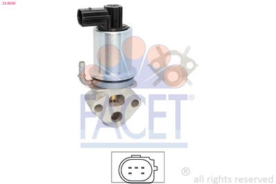 Клапан возврата ОГ FACET 23.0040