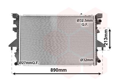 Radiators, Motora dzesēšanas sistēma VAN WEZEL 58002232