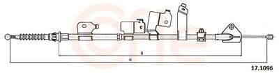 Тросик, cтояночный тормоз COFLE 17.1096