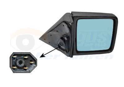 Ārējais atpakaļskata spogulis VAN WEZEL 3024808
