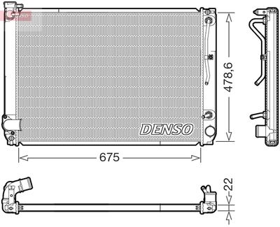 Radiators, Motora dzesēšanas sistēma DENSO DRM51016