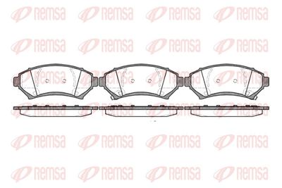 Bremžu uzliku kompl., Disku bremzes REMSA 0641.02