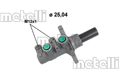 METELLI 051272 Galvenais bremžu cilindrs