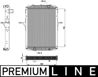 Radiators, Motora dzesēšanas sistēma MAHLE CR 2098 000P