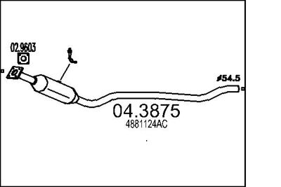 Катализатор MTS 04.3875