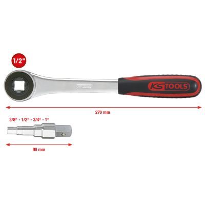 Pakāpjveida atslēga KS TOOLS 130.3000