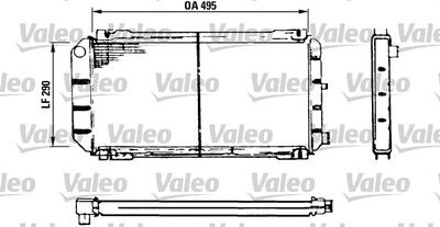 Radiators, Motora dzesēšanas sistēma VALEO 730116