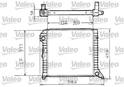 Radiators, Motora dzesēšanas sistēma VALEO 810956