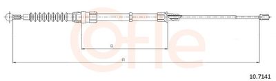Тросик, cтояночный тормоз COFLE 92.10.7141