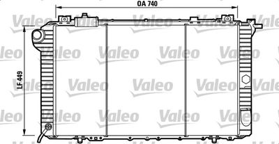 Radiators, Motora dzesēšanas sistēma VALEO 732589