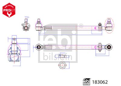Продольная рулевая тяга FEBI BILSTEIN 183062