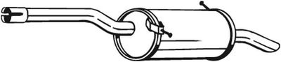 Глушитель выхлопных газов конечный BOSAL 135-103