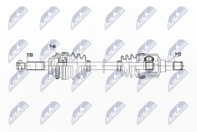 Приводной вал NTY NPW-DW-053