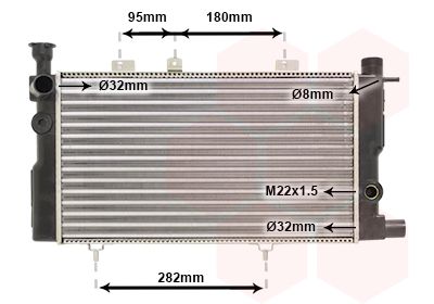 Radiators, Motora dzesēšanas sistēma VAN WEZEL 40002095