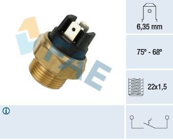 FAE 37480 Termoslēdzis, Radiatora ventilators