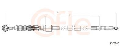 Трос, механическая коробка передач COFLE 92.12.7240