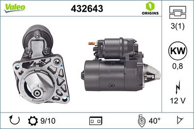 Стартер VALEO 432643