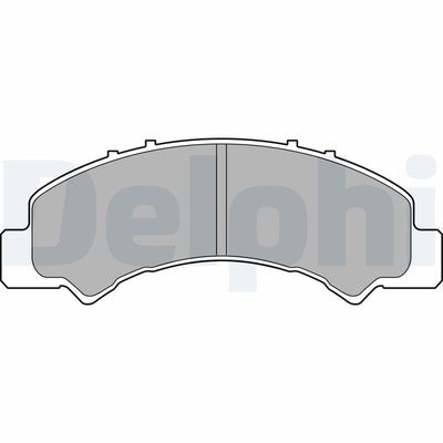Комплект тормозных колодок, дисковый тормоз DELPHI LP2770