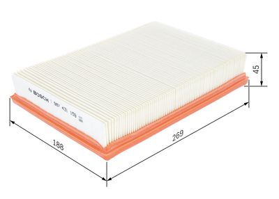 Filtrs, Salona telpas gaiss BOSCH 1987431159