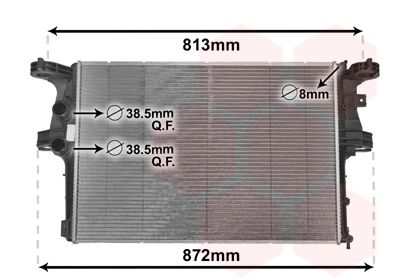 Radiators, Motora dzesēšanas sistēma VAN WEZEL 28002126