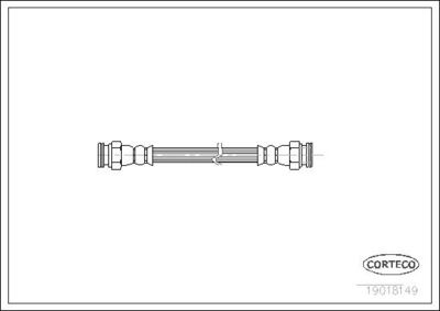Тормозной шланг CORTECO 19018149