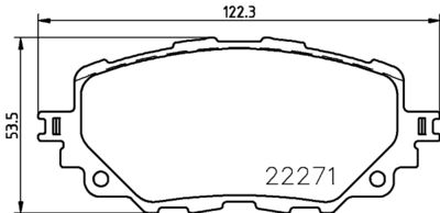 Bremžu uzliku kompl., Disku bremzes HELLA PAGID 8DB 355 024-821
