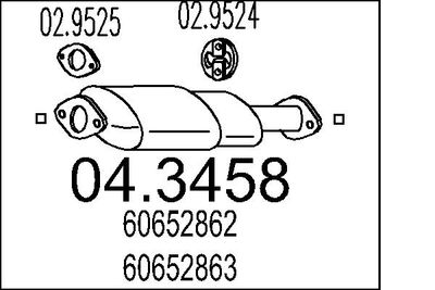 Katalizators MTS 04.3458