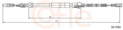 Тросик, cтояночный тормоз COFLE 92.10.7383