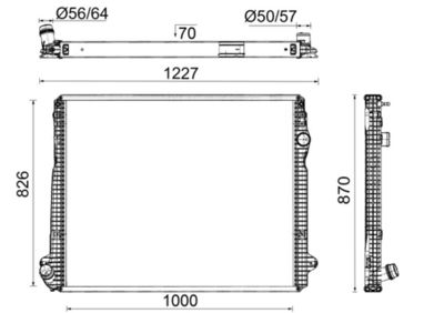 Radiators, Motora dzesēšanas sistēma MAHLE CR 2452 000P