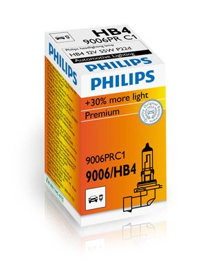 Лампа накаливания, фара дальнего света PHILIPS 9006PRC1