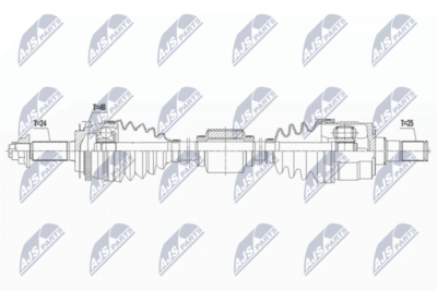 Приводной вал NTY NPW-KA-376
