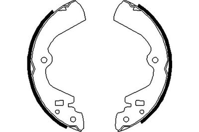 Bremžu loku komplekts KAVO PARTS KBS-7431