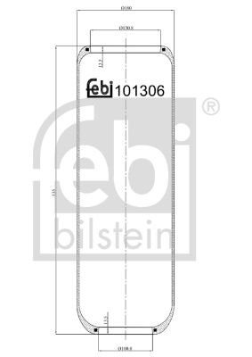 Pneimoatsperes spilvens, Pneimopiekare FEBI BILSTEIN 101306