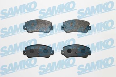 Комплект тормозных колодок, дисковый тормоз SAMKO 5SP410