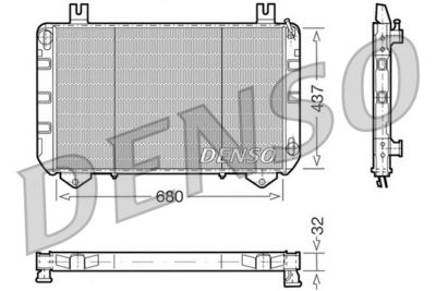 Radiators, Motora dzesēšanas sistēma DENSO DRM10094
