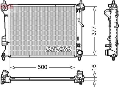 Radiators, Motora dzesēšanas sistēma DENSO DRM41013