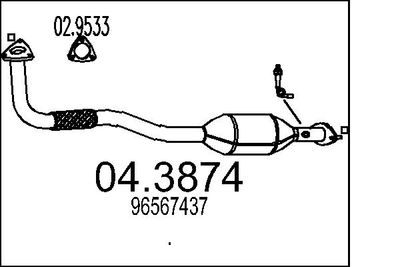 Катализатор MTS 04.3874