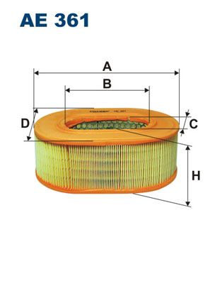 Gaisa filtrs FILTRON AE 361