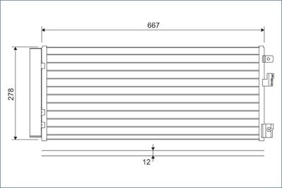 Конденсатор, кондиционер VALEO 822574