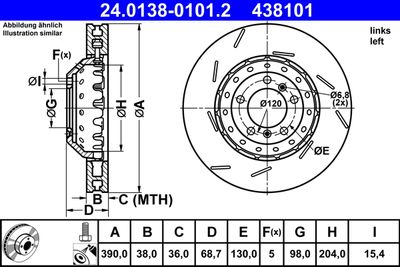 Тормозной диск ATE 24.0138-0101.2