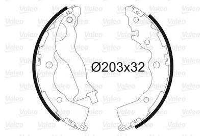 Bremžu loku komplekts VALEO 564132
