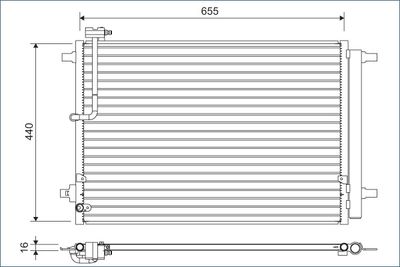 Конденсатор, кондиционер VALEO 822633