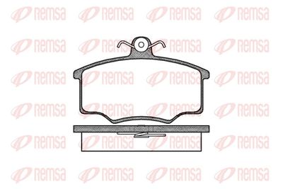 Комплект тормозных колодок, дисковый тормоз REMSA 0046.00